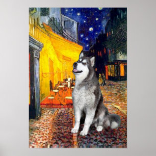 Alaska Malamute - Terrace Cafe Poster