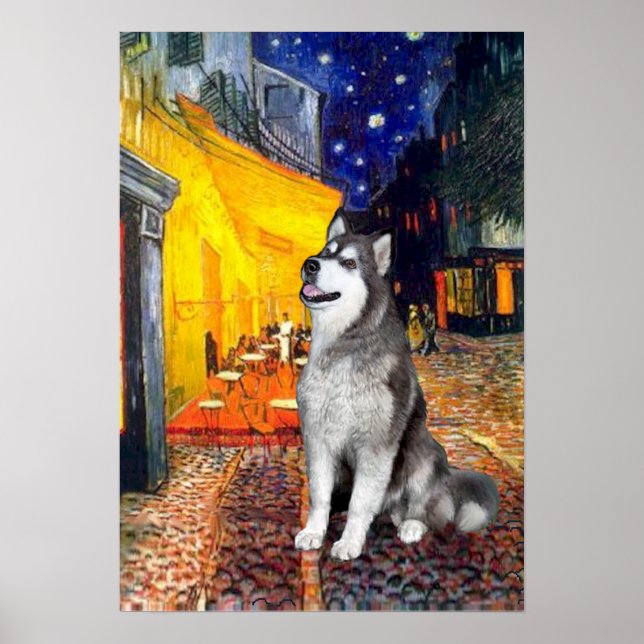 Alaska Malamute - Terrace Cafe Poster (Framsidan)