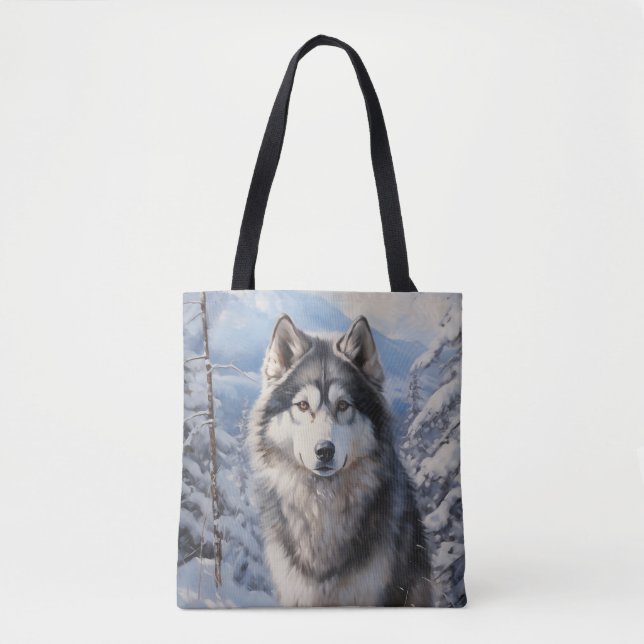 Alaska Malamute Tygkasse (Framsida)