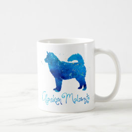 Alaska Malamute Watercolor Kaffemugg