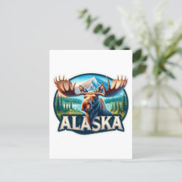 Alaska, Moose, Postcross Vykort