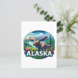 Alaska, Moose, Postcross Vykort