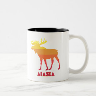 Alaska Moose Två-Tonad Mugg