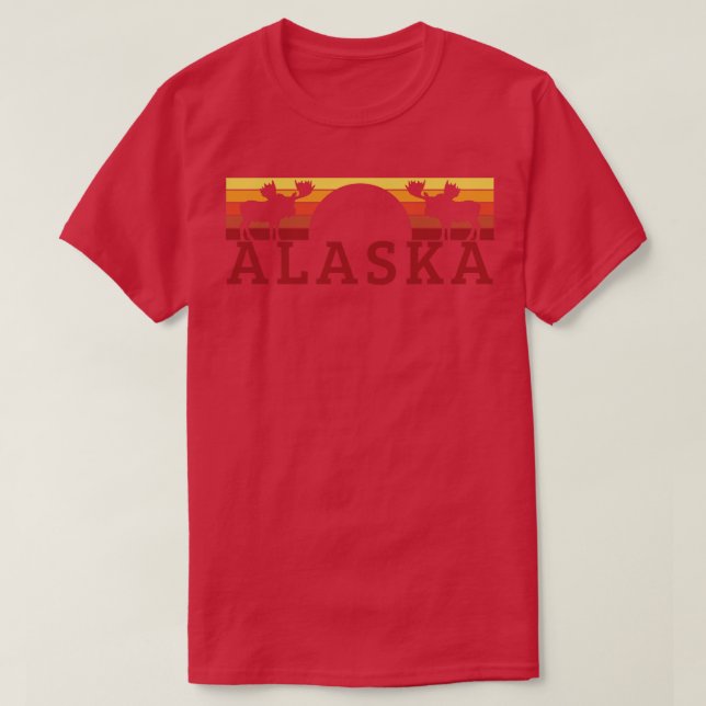 Alaska Moose Vintage T Shirt (Design framsida)