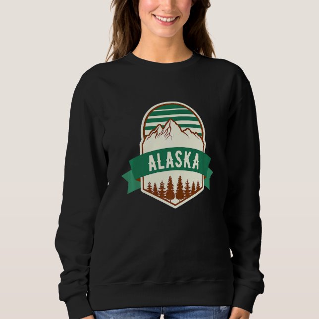 Alaska Mountain Badge T Shirt (Framsida)