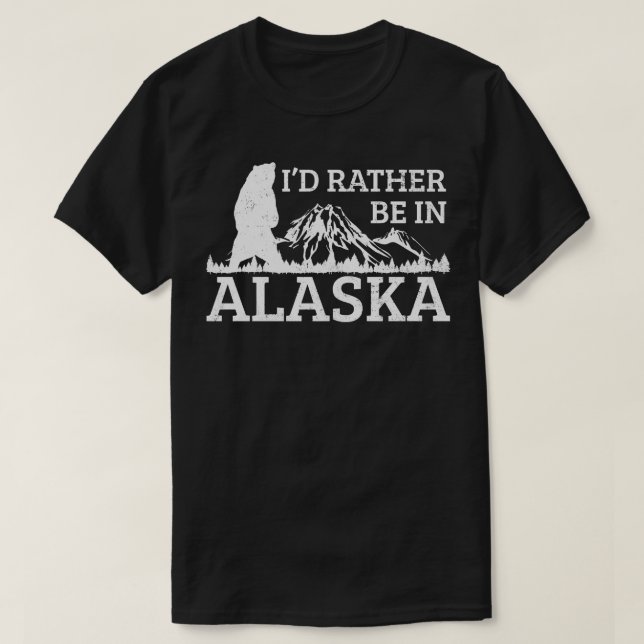 Alaska Mountain Hiking Vintage T Shirt (Design framsida)