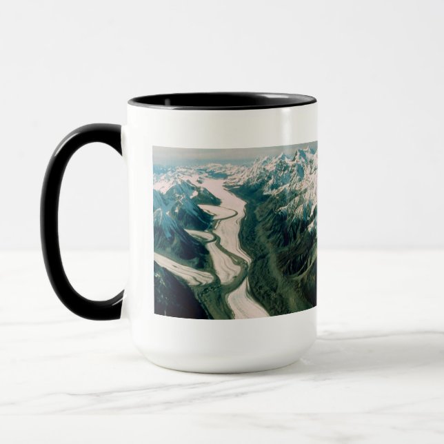 Alaska Mountain Range-Aerial View Mugg (Vänster)