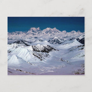 Alaska Mountain Range - Aerial View Vykort