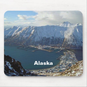 Alaska Mountain Range och City nedanför Musmatta