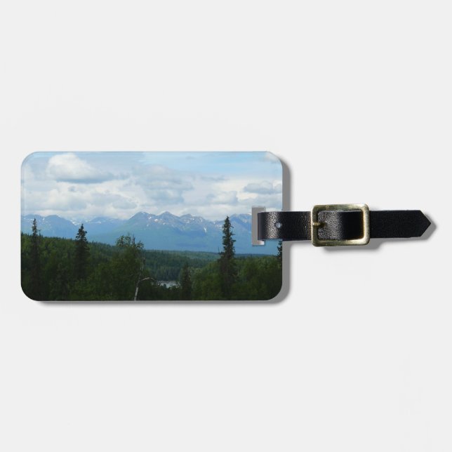 Alaska Mountain Range Panoramic Fotography Bagagebricka (Horisontell Framsida)