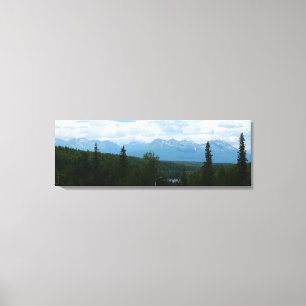 Alaska Mountain Range Panoramic Fotography Canvastryck
