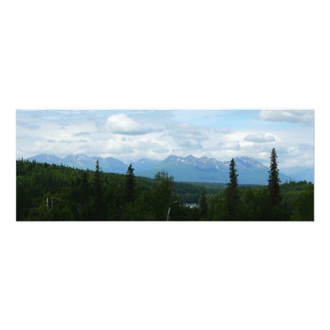 Alaska Mountain Range Panoramic Fotography Fototryck (Framsidan)