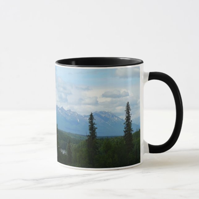 Alaska Mountain Range Panoramic Fotography Mugg (Höger)