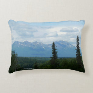 Alaska Mountain Range Panoramic Fotography Prydnadskudde