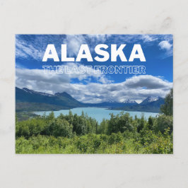 Alaska Mountain Sjö Photography Postcard Vykort