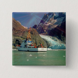 Alaska Mountain View med Boat Knapp