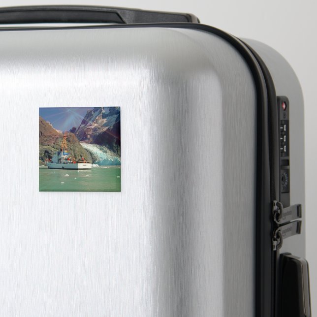 Alaska Mountain View med Boat Magnet (In Situ (Luggage))
