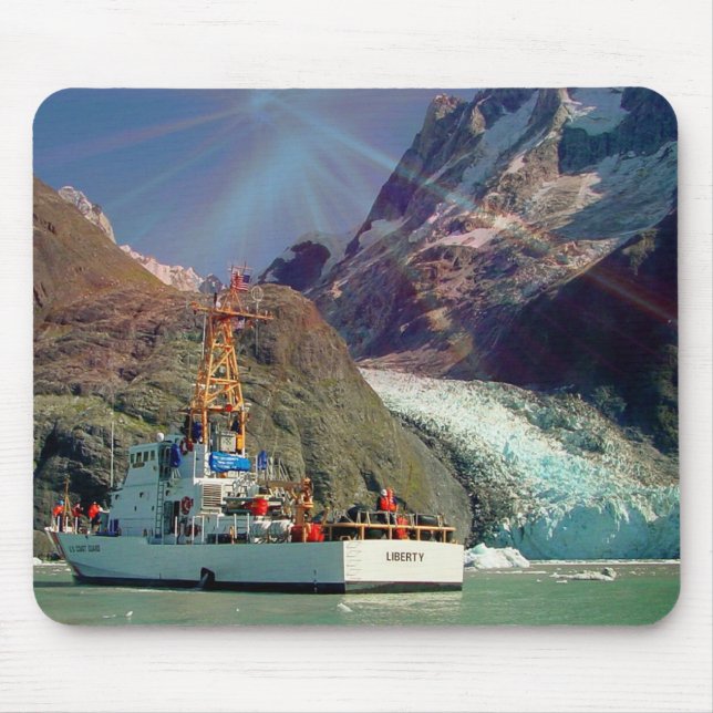 Alaska Mountain View med Boat Musmatta (Framsidan)