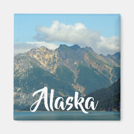 Alaska Mountains Ligcape Photo Magnet
