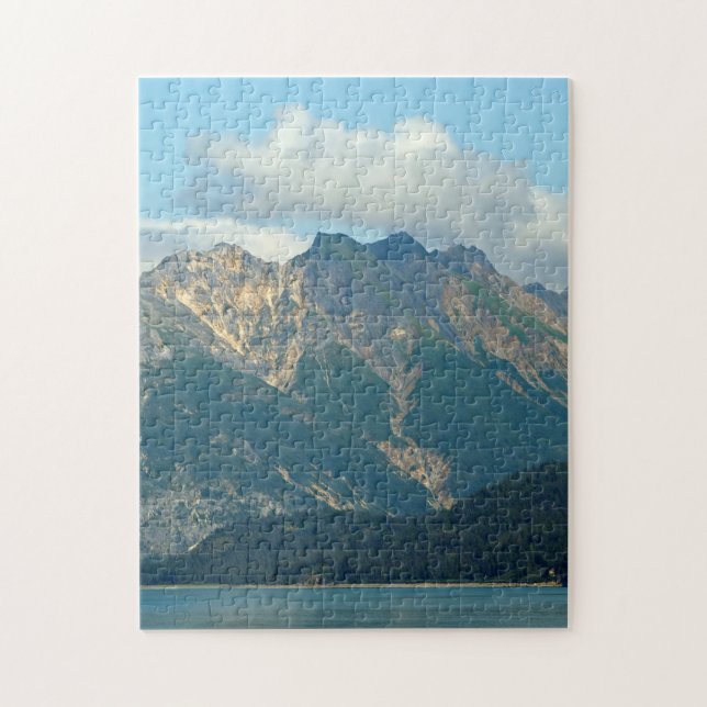 Alaska Mountains Ligcape Photo Pussel (Vertikal)