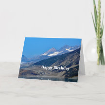 Alaska Mountains Ocean Scenia Photo Birthday
