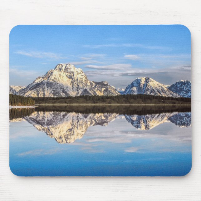 Alaska Mountains Reflection Photo Musmatta (Framsidan)