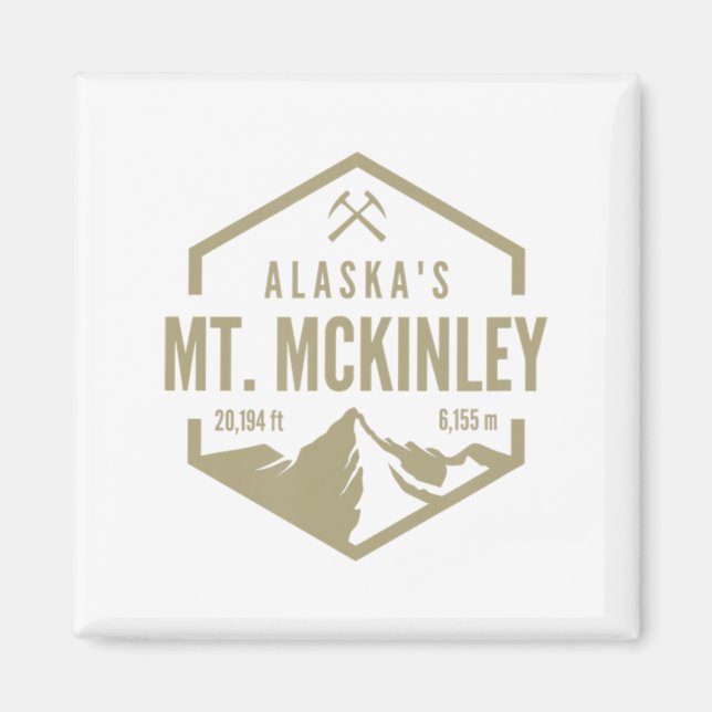 Alaska Mt McKinley  Magnet (Framsidan)