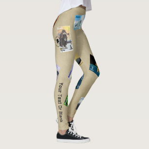 Alaska Muskox Postage Frimärke Souvenir Leggings