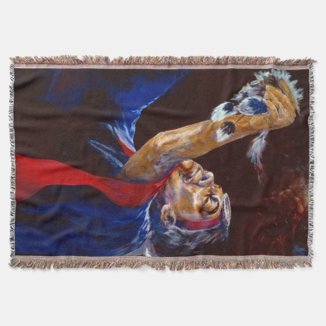 Alaska Native Elder Dance Blanket Filt (Framsidan)