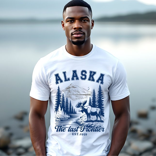 Alaska Nature Escape with Moose T Shirt (Skapare uppladdad)