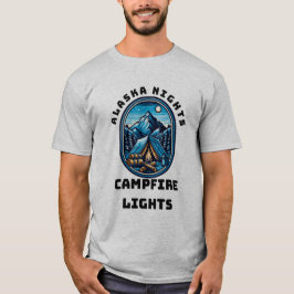 Alaska Nights, Campfire Ljus T Shirt
