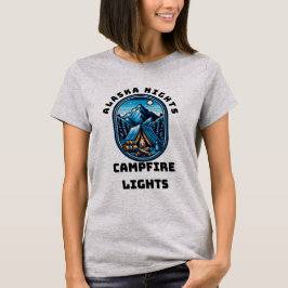 Alaska Nights, Campfire Ljus T Shirt