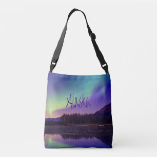 Alaska norra Ljus-bergen Sjö Axelväska