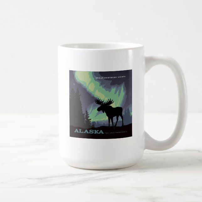 Alaska | Norra Ljus Moose Kaffemugg (Höger)