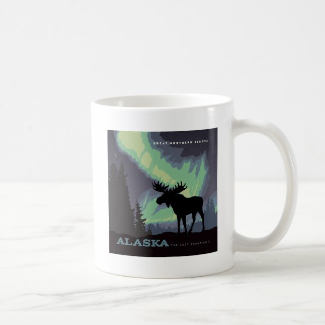 Alaska | Norra Ljus Moose Kaffemugg (Höger)