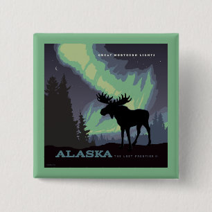 Alaska   Norra Ljus Moose Knapp