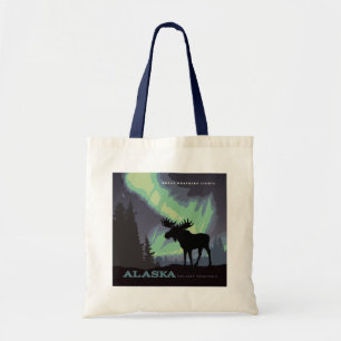 Alaska Norra Ljus Moose Tygkasse