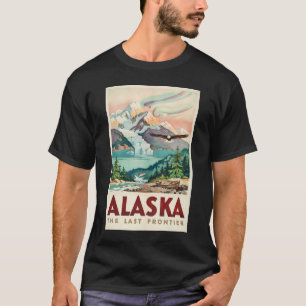 Alaska Norrsken Havsörn Illustration T Shirt