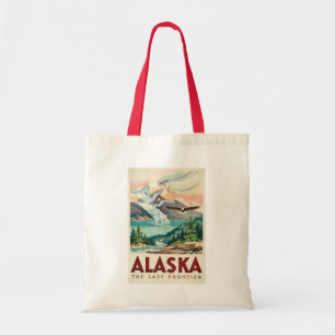 Alaska Norrsken Havsörn Illustration Tygkasse