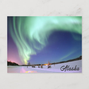 Alaska Norrsken Resebild Vykort