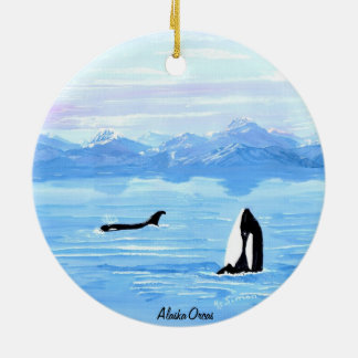 Alaska Orcaprydnad Julgransprydnad Keramik