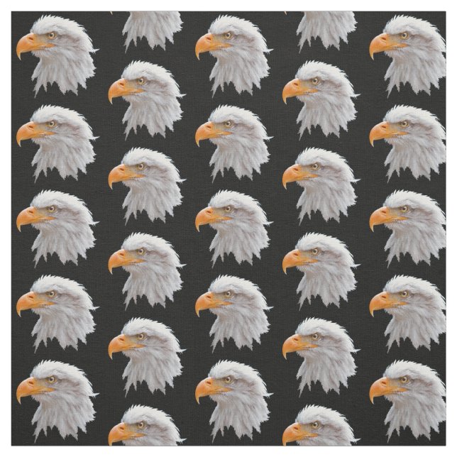 Alaska Örn Fabric (Svart) Tyg (Provkarta)