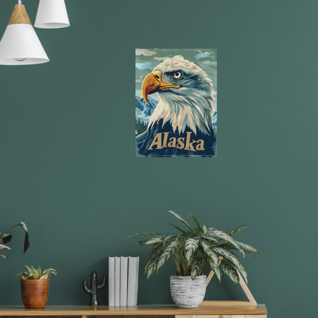 Alaska Örn Porträtt Poster (Vardagsrum 1)