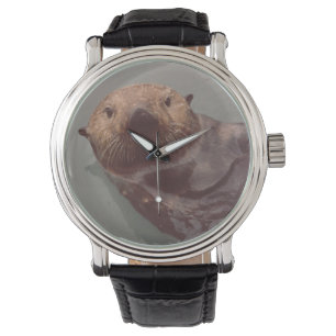 Alaska Otter Photo Designad Elegant Watch Armbandsur