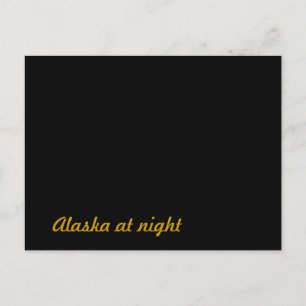 Alaska på natten vykort