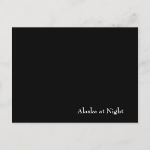 Alaska på natten vykort