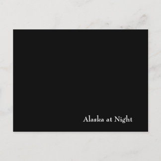 Alaska på natten vykort
