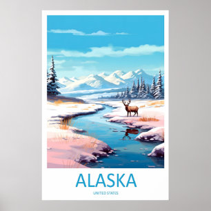 Alaska Park Skid National Affisch Vintage Resa
