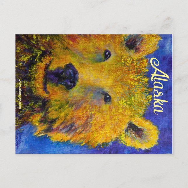 Alaska peek-a-Bear-vykort Vykort (Framsida)