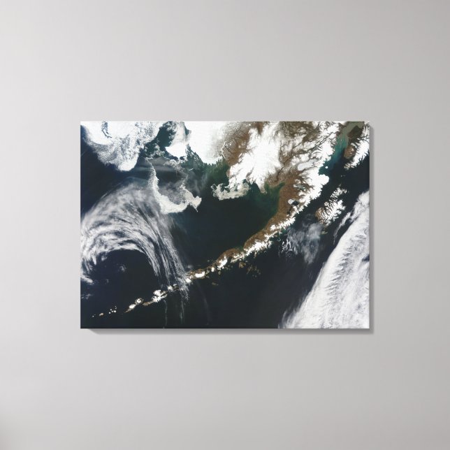 Alaska-Peninsulan och Aleutianöarna Canvastryck (Framsida)